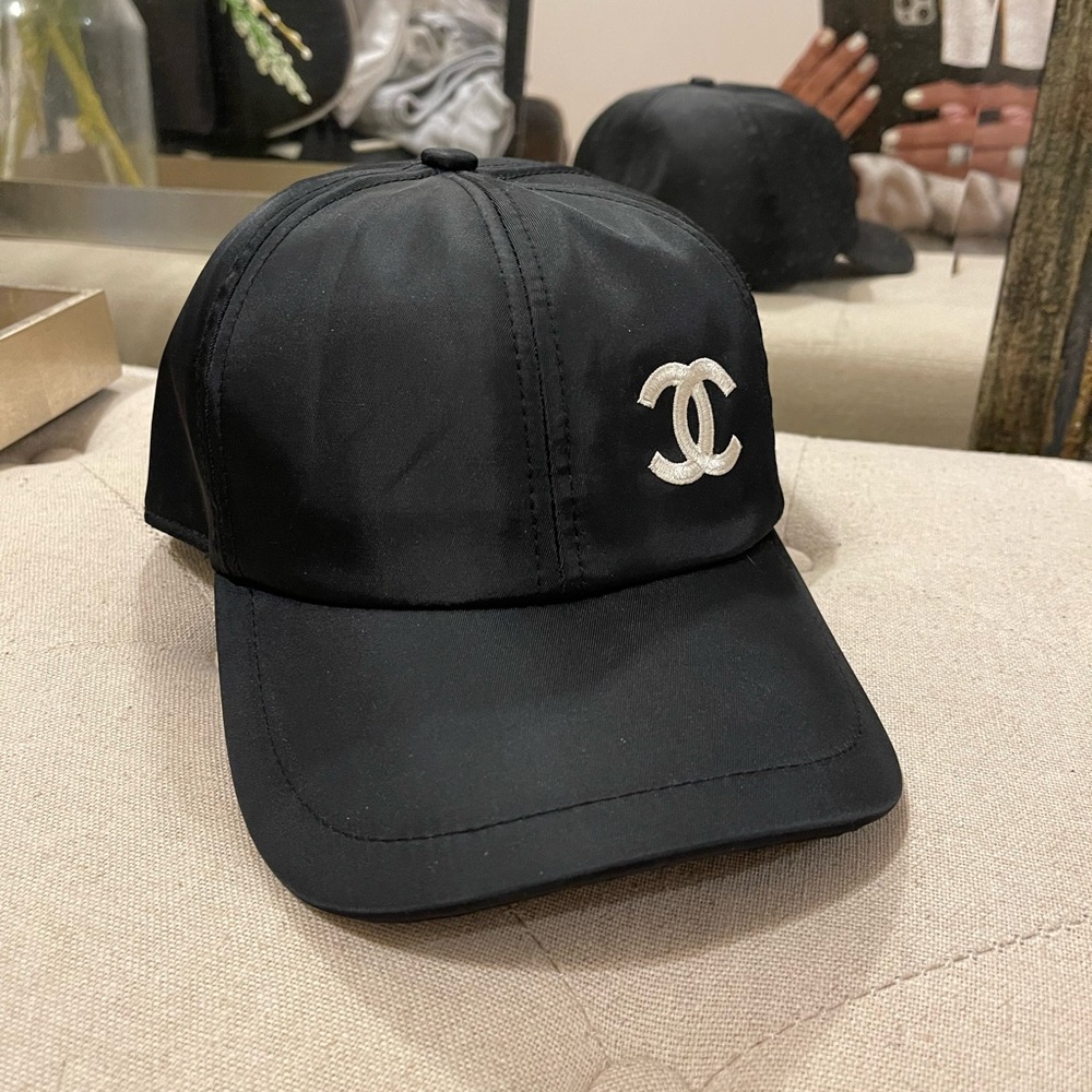 Chanel Black Baseball Cap